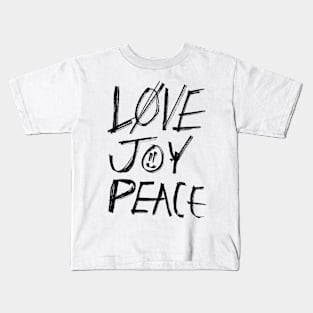 Love Joy Peace Kids T-Shirt